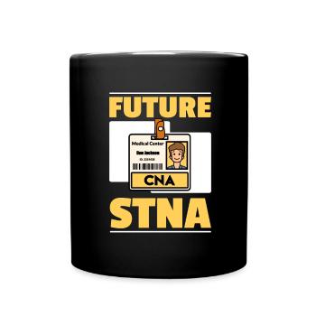 STNA Certified Nursing Assistant - Full Colour Mug - black - Front