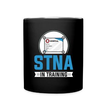 STNA Certified Nursing Assistant - Full Colour Mug - black - Front