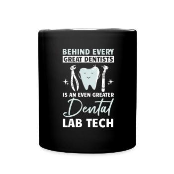 Dental technician Dental technician - Full Colour Mug - black - Front