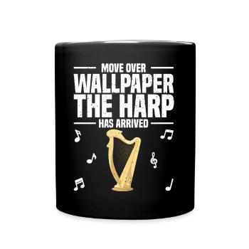 Harfe Musikinstrument Harfenist Orchester Geschenk - Tasse einfarbig - Schwarz - Vorne
