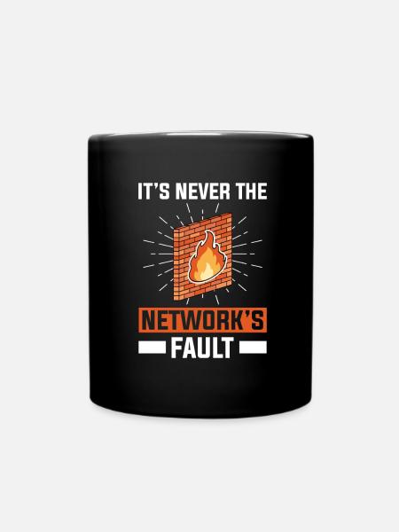 Netzwerkadministrator Systemadministrator Netzwerk - Tasse einfarbig - Schwarz