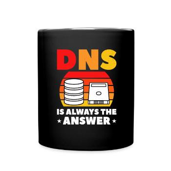 Network Administrator System Administrator Network - Full Colour Mug - black - Front