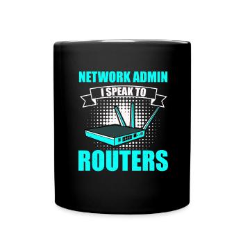 Administrateur réseau Administrateur système Réseau - Mug uni - noir - Devant