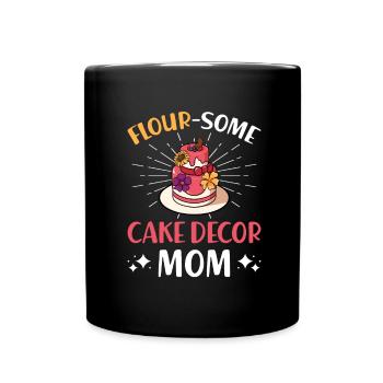 Cake Artist Cake Decorator Decorator B - Full Colour Mug - black - Front