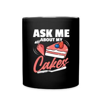 Cake Artist Cake Decorator Decorator B - Full Colour Mug - black - Front