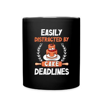 Cake Artist Cake Decorator Cake Decorator B - Full Colour Mug - black - Front