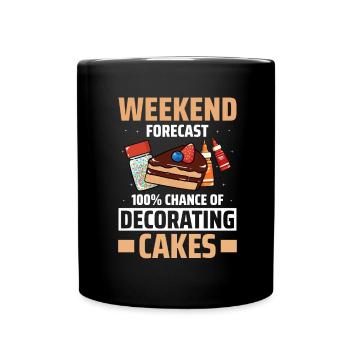Cake Artist Cake Decorator Cake Decorator B - Full Colour Mug - black - Front