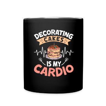 Cake Artist Cake Decorator Cake Decorator B - Full Colour Mug - black - Front
