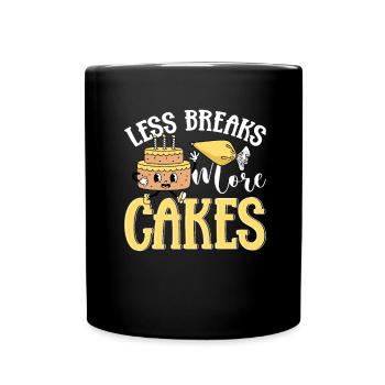 Cake Artist Cake Decorator Cake Decorator B - Full Colour Mug - black - Front