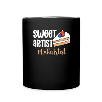Cake Artist Cake Decorator Cake Decorator B - Full Colour Mug - black - Front