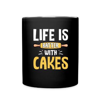 Cake Artist Cake Decorator Cake Decorator B - Full Colour Mug - black - Front