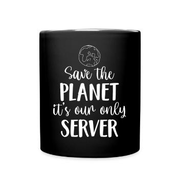 Save the planet (W) - Mug uni - noir - Devant