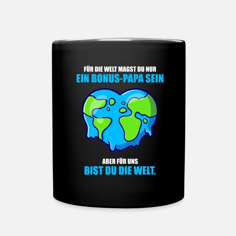 Bonus Papa - Tasse einfarbig - Schwarz
