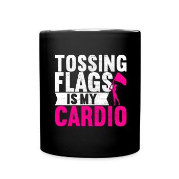 Flag Waver Fanfare Garde de couleur - Mug uni - noir - Devant