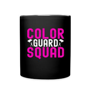 Flag Waving Marching Band Color Guard - Full Colour Mug - black - Front