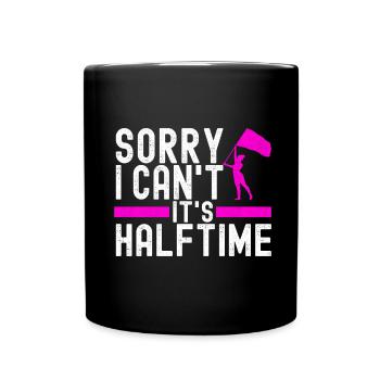 Flag Waving Marching Band Color Guard - Full Colour Mug - black - Front