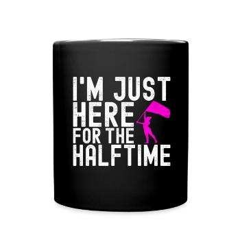 Flag Waving Marching Band Color Guard - Full Colour Mug - black - Front