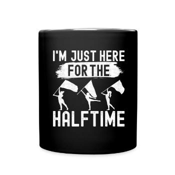 Flag Waving Marching Band Color Guard - Full Colour Mug - black - Front