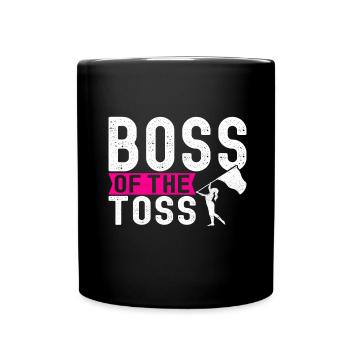 Drapeau agitant la fanfare garde de couleur - Mug uni - noir - Devant