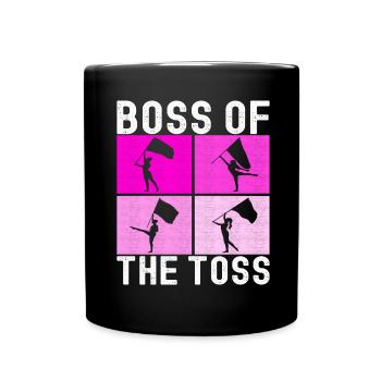 Flag Waving Marching Band Color Guard - Full Colour Mug - black - Front