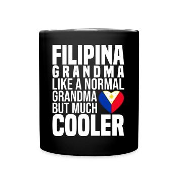 Philippinen - Tasse einfarbig - Schwarz - Vorne