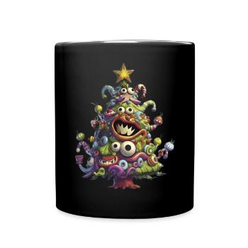 Christmas Tree Christmas Tree Christmas Tree Christmas - Full Colour Mug - black - Front