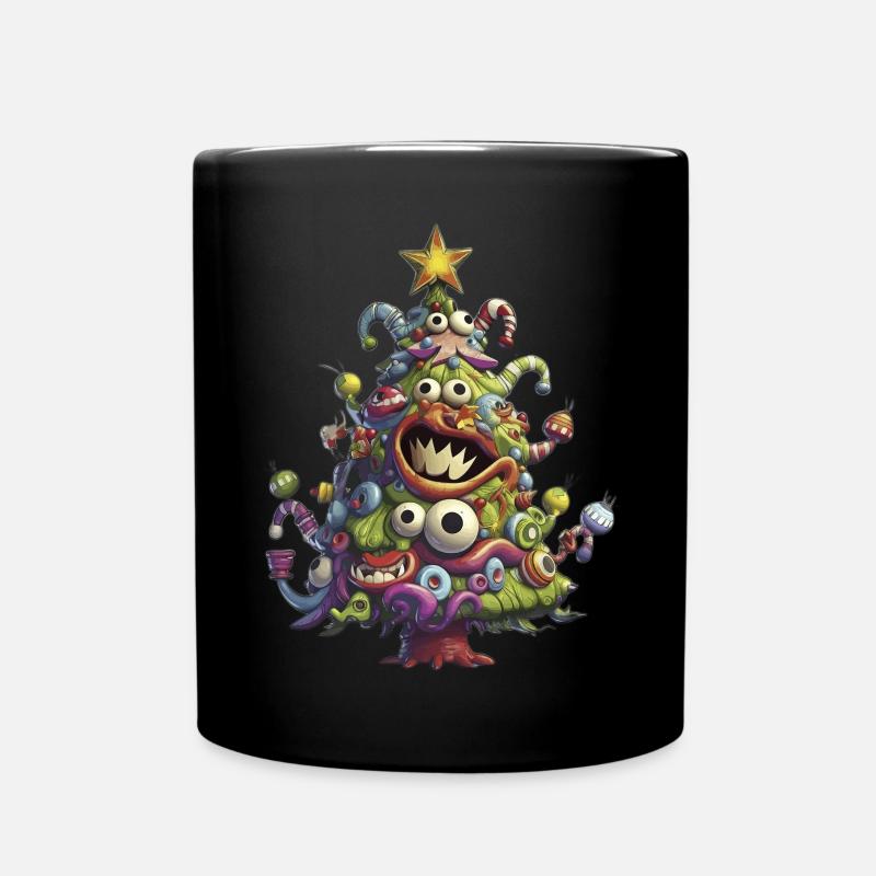 Weihnachtsbaum Christbaum Tannenbaum Weihnachten - Tasse einfarbig - Schwarz