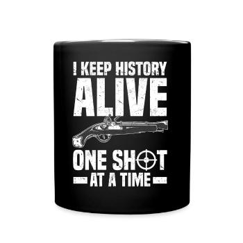 Muzzleloader - Tasse einfarbig - Schwarz - Vorne