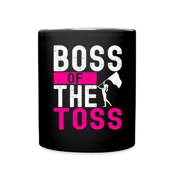 Flag Waving Marching Band Color Guard - Full Colour Mug - black - Front
