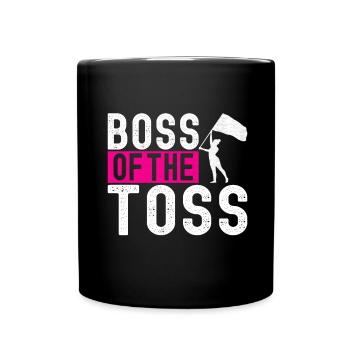 Flag Waving Marching Band Color Guard - Full Colour Mug - black - Front