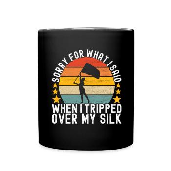 Drapeau agitant la fanfare garde de couleur - Mug uni - noir - Devant
