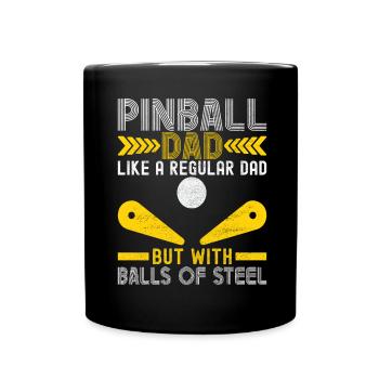 Pinball Flipper - Tasse einfarbig - Schwarz - Vorne