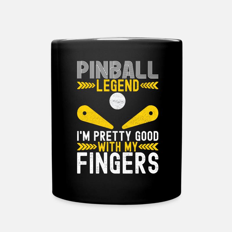 Pinball Flipper - Tasse einfarbig - Schwarz