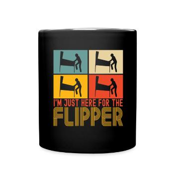 Pinball Flipper - Full Colour Mug - black - Front