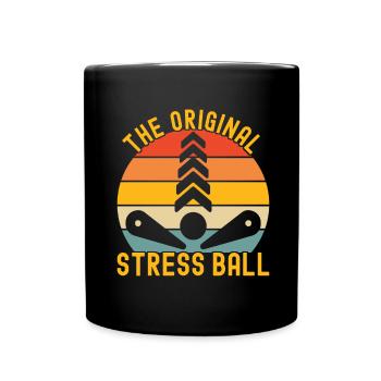 Pinball Flipper - Tasse einfarbig - Schwarz - Vorne