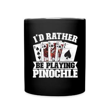 Binocular Pinochle - Full Colour Mug - black - Front