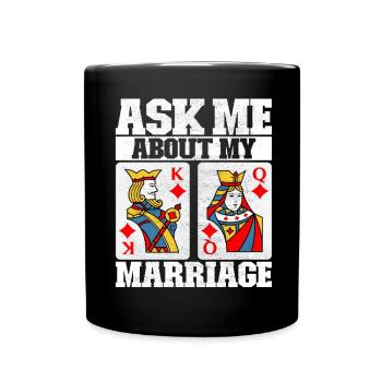 Binocular Pinochle - Full Colour Mug - black - Front