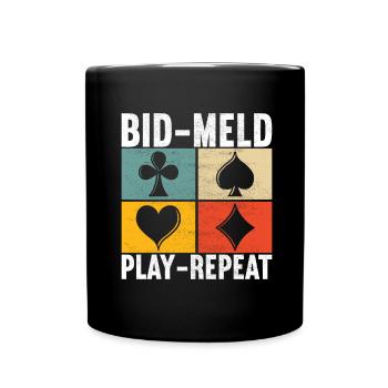 Binocular Pinochle - Full Colour Mug - black - Front