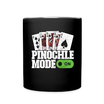 Binokel Pinochle - Full Colour Mug - black - Front
