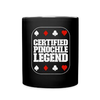 Binocular Pinochle - Full Colour Mug - black - Front