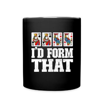 Binocular Pinochle - Full Colour Mug - black - Front
