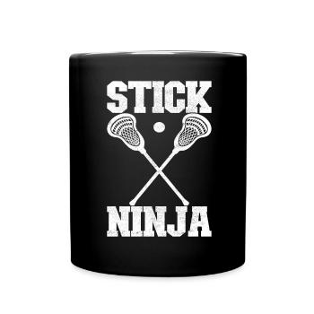Lacrosse Lacrosse Players - Full Colour Mug - black - Front