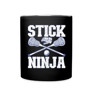 Lacrosse Lacrosse Players - Full Colour Mug - black - Front