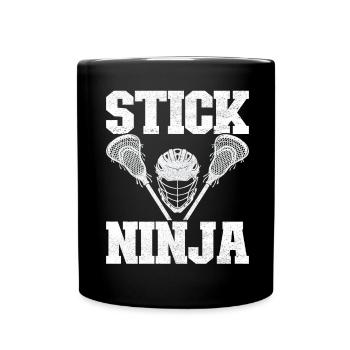 Lacrosse Lacrosse Players - Full Colour Mug - black - Front