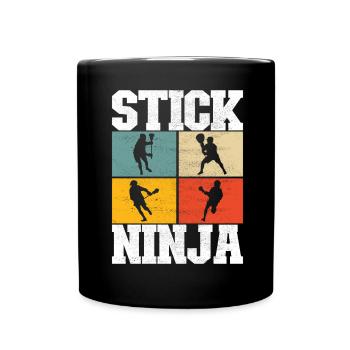 Crosse Joueurs de crosse - Mug uni - noir - Devant