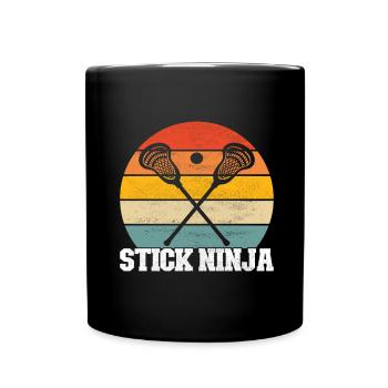 Lacrosse Lacrosse Players - Full Colour Mug - black - Front