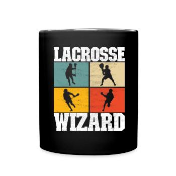 Lacrosse Lacrosse Players - Full Colour Mug - black - Front