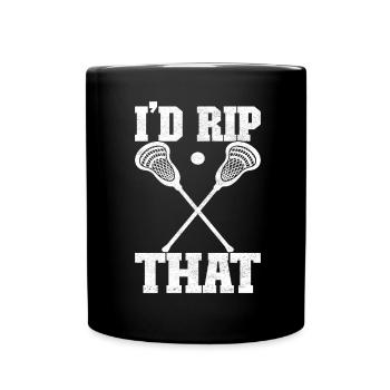 Crosse Joueurs de crosse - Mug uni - noir - Devant