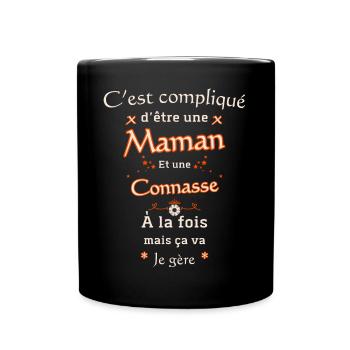 Maman connassse, cadeau fête des mères, humour - Mug uni - noir - Devant