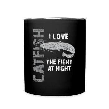Catfish Fishing Sport Fishing Strong Fish - Full Colour Mug - black - Front